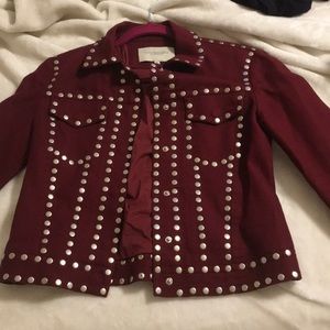 BCBG MAXAZRIA RUNWAY STUDDED JACKET